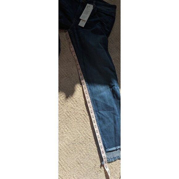 Hudson Jeans Cat Mid Rise Skinny Step Fringe Hem Back Flap Pockets Size 29 - Picture 5 of 12